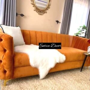 curved arm lux sofa