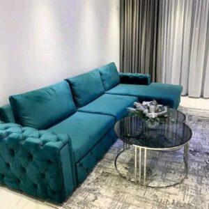 tufted arm sectional sofa